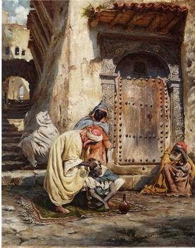 unknow artist Arab or Arabic people and life. Orientalism oil paintings 444
